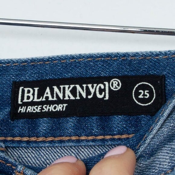 Blank NYC Hi Rise Denim Shorts Women's Size 25 - Picture 3 of 6